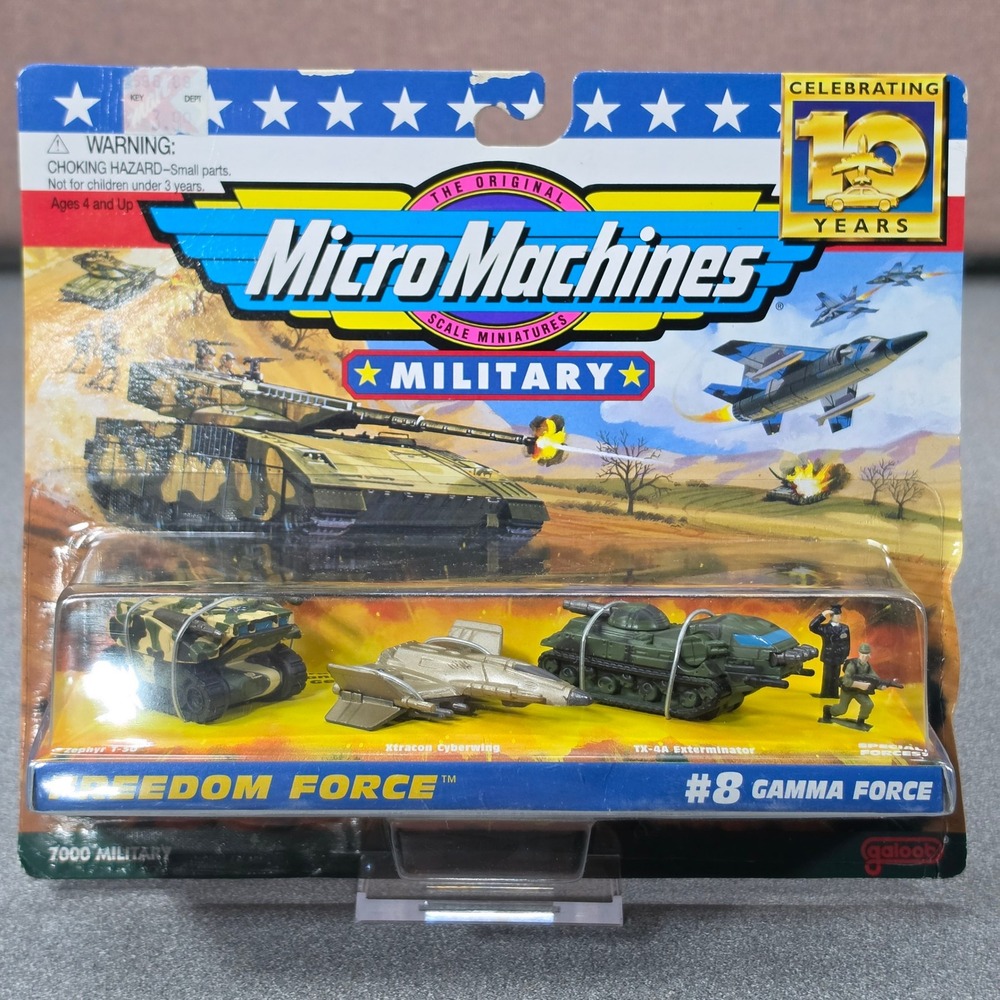 Galoob Micro Machines Military #8 Gamma Force Toy Set Green NEW Freedom Force